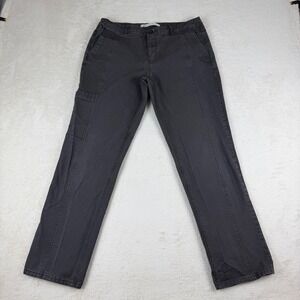 Woolrich Women Charcoal Gray Cargo Pants Utility Style Size 6